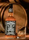 jack daniels bottle and glass
